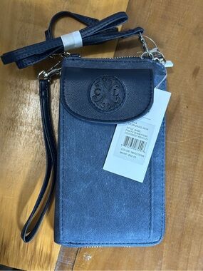 Christian Lacroix Indigo Phone Crossbody Wristlet